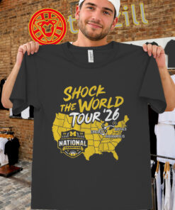The Michigan Wolverines 2026 Champions Shirt – Shock The World Tour Tee