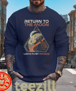 Vintage Artemis II Moon NASA Mission Tee-swaeters