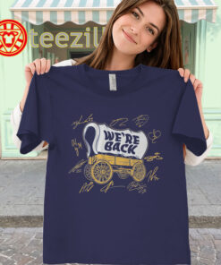 We’re Back Buffalo Hockey Wagon Tee women-classic