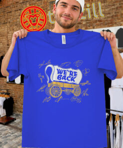 We’re Back Buffalo Hockey Wagon Tee – Playoff Run Style