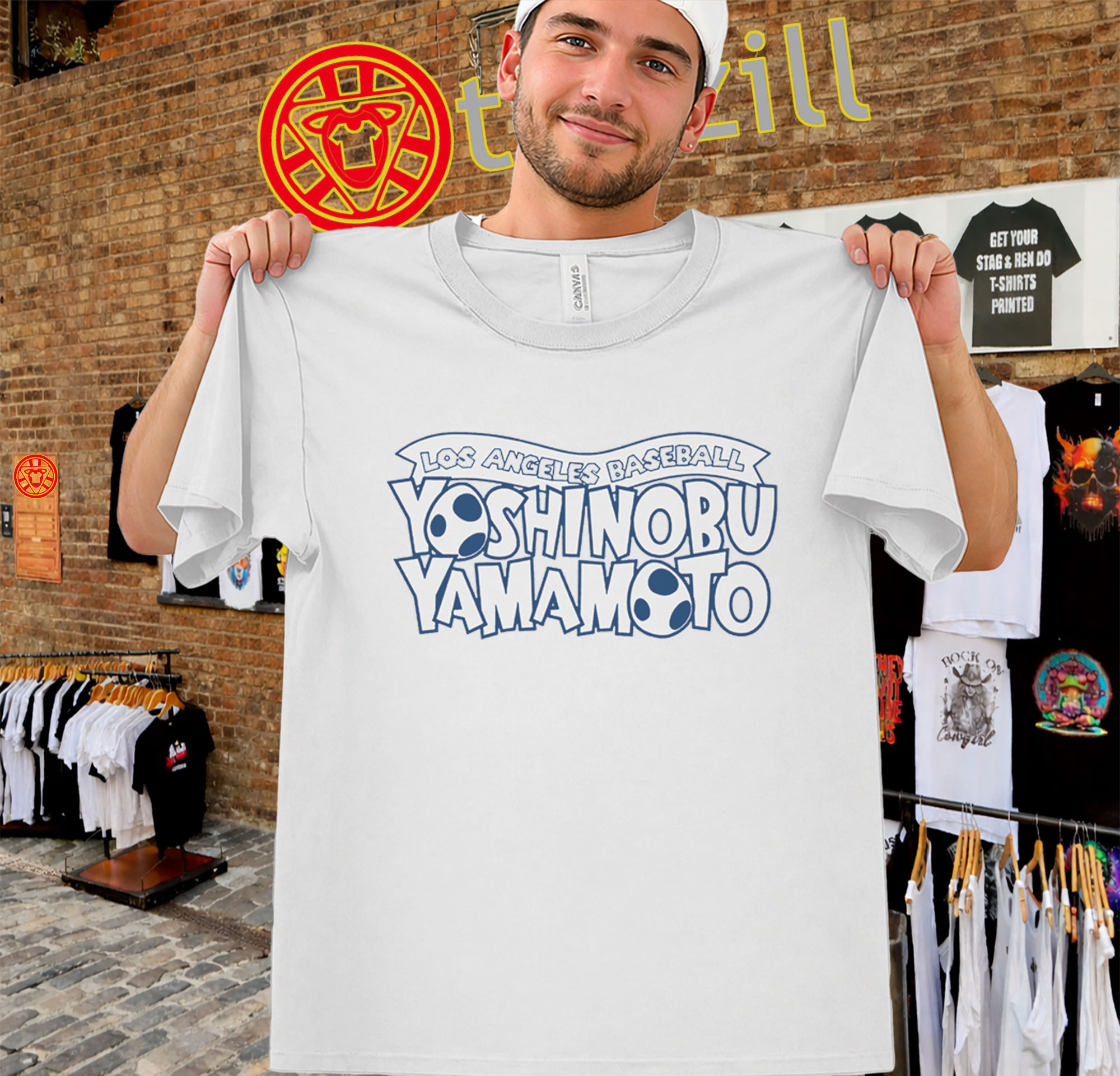 Yoshinobu Yamamoto Eggs Shirt - LA Pitching Fan Tee