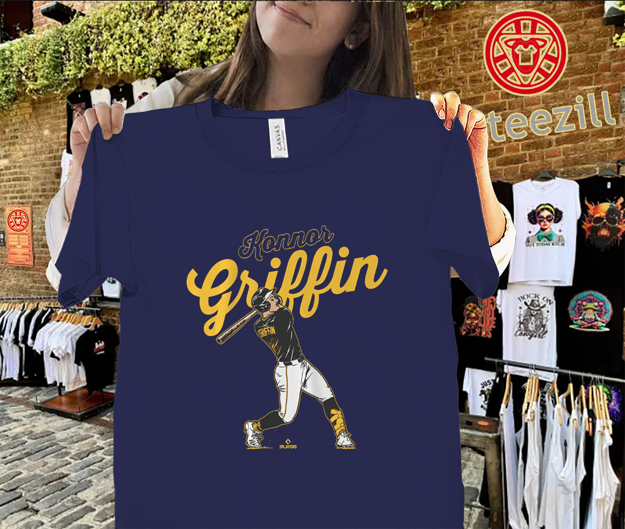 Konnor Griffin Slugger Swing Pittsburgh baseball tee