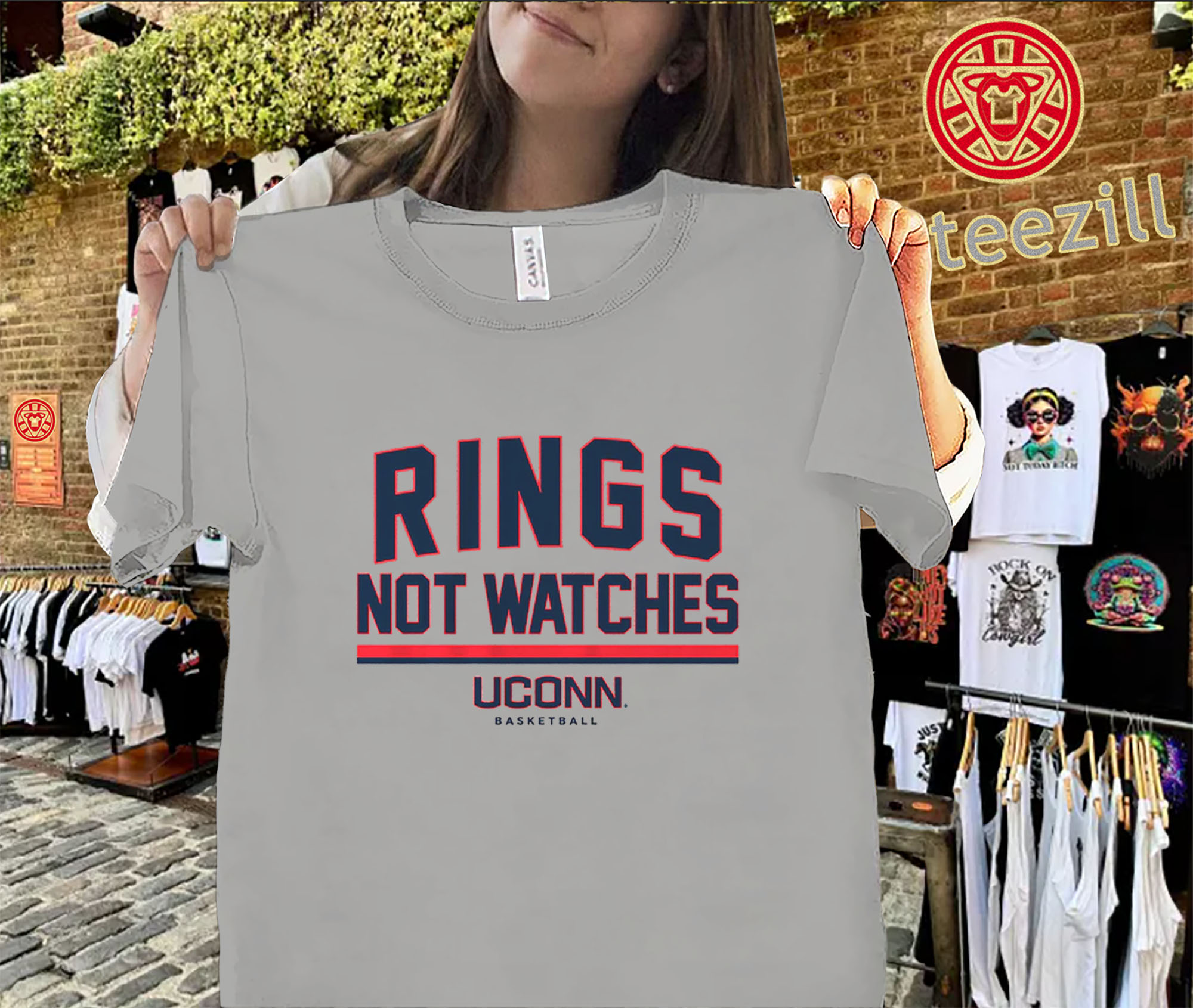 rings-not-watches-shirt-uconn-coach-hurley-tee classic
