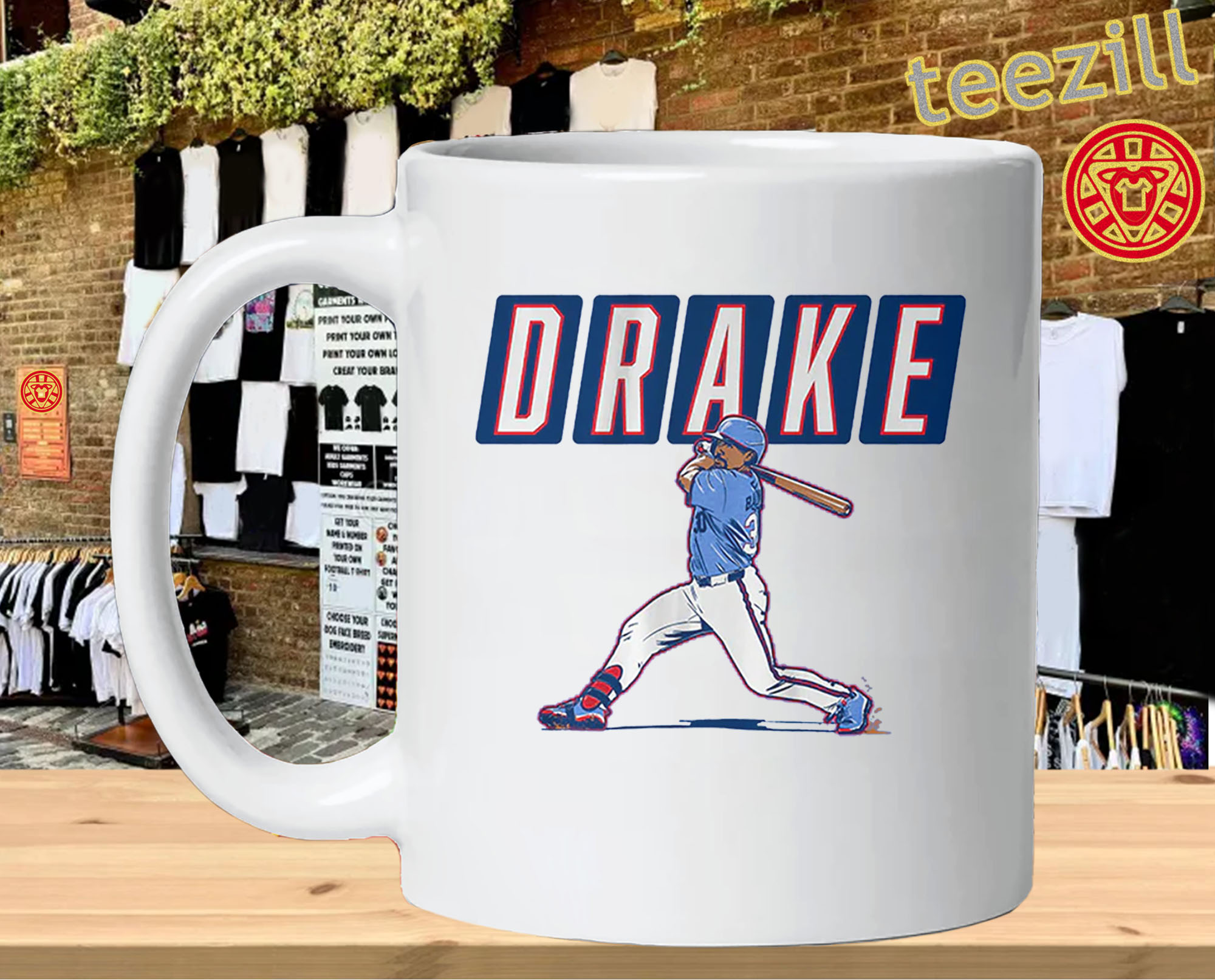 ATL Slugger Swing Drake Baldwin - Atlanta Baseball Fan-mug-design