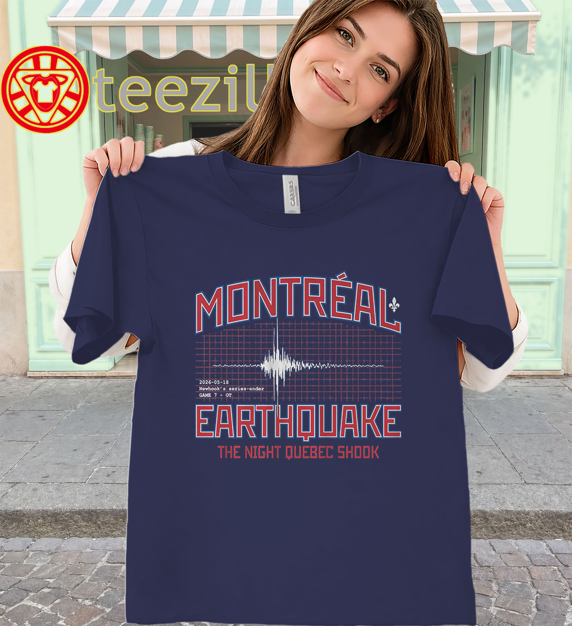 Alex Newhook Shirt – Montreal Earthquake Game 7 classic