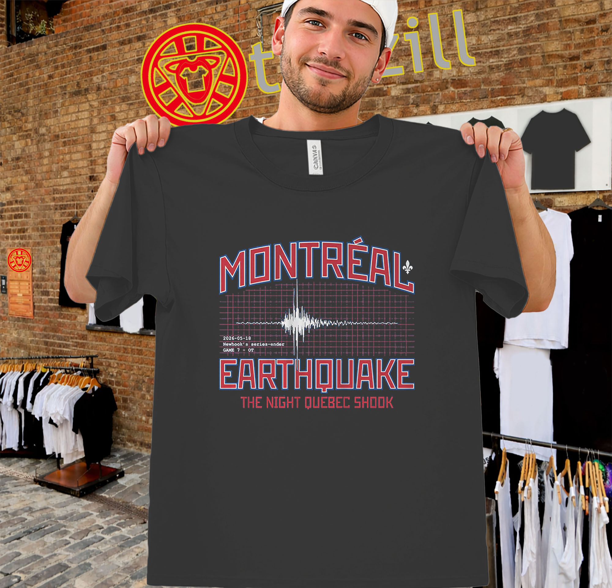 Alex Newhook Shirt – Montreal Earthquake Game 7