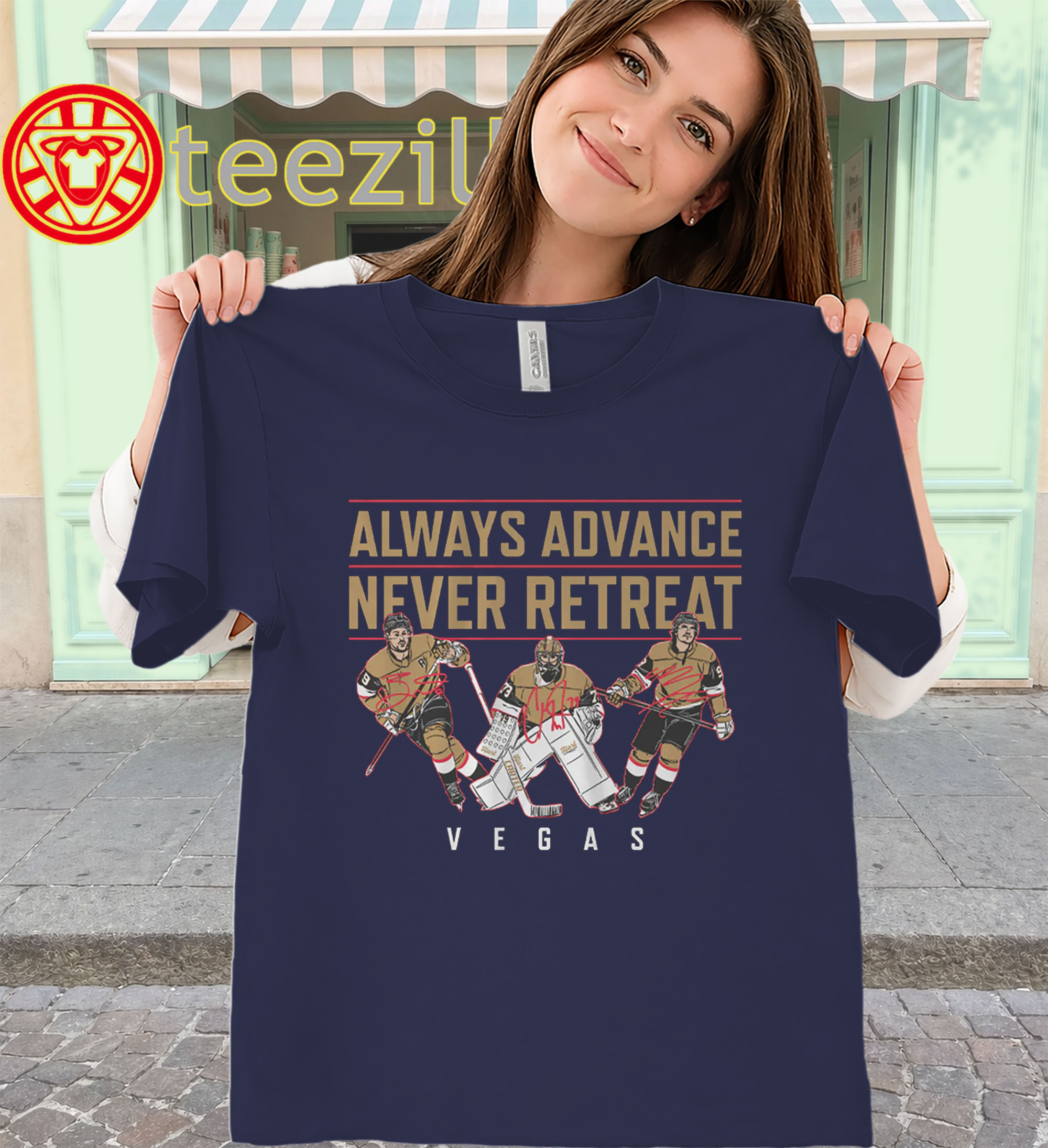 Always Advance Never Retreat – Vegas Hockey Fan Shirt-classic