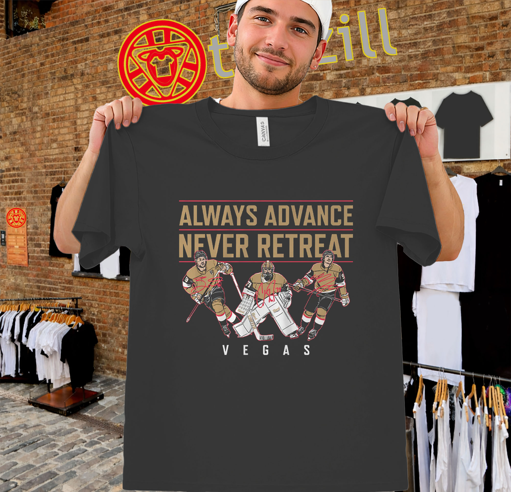 Always Advance Never Retreat – Vegas Hockey Fan Shirt