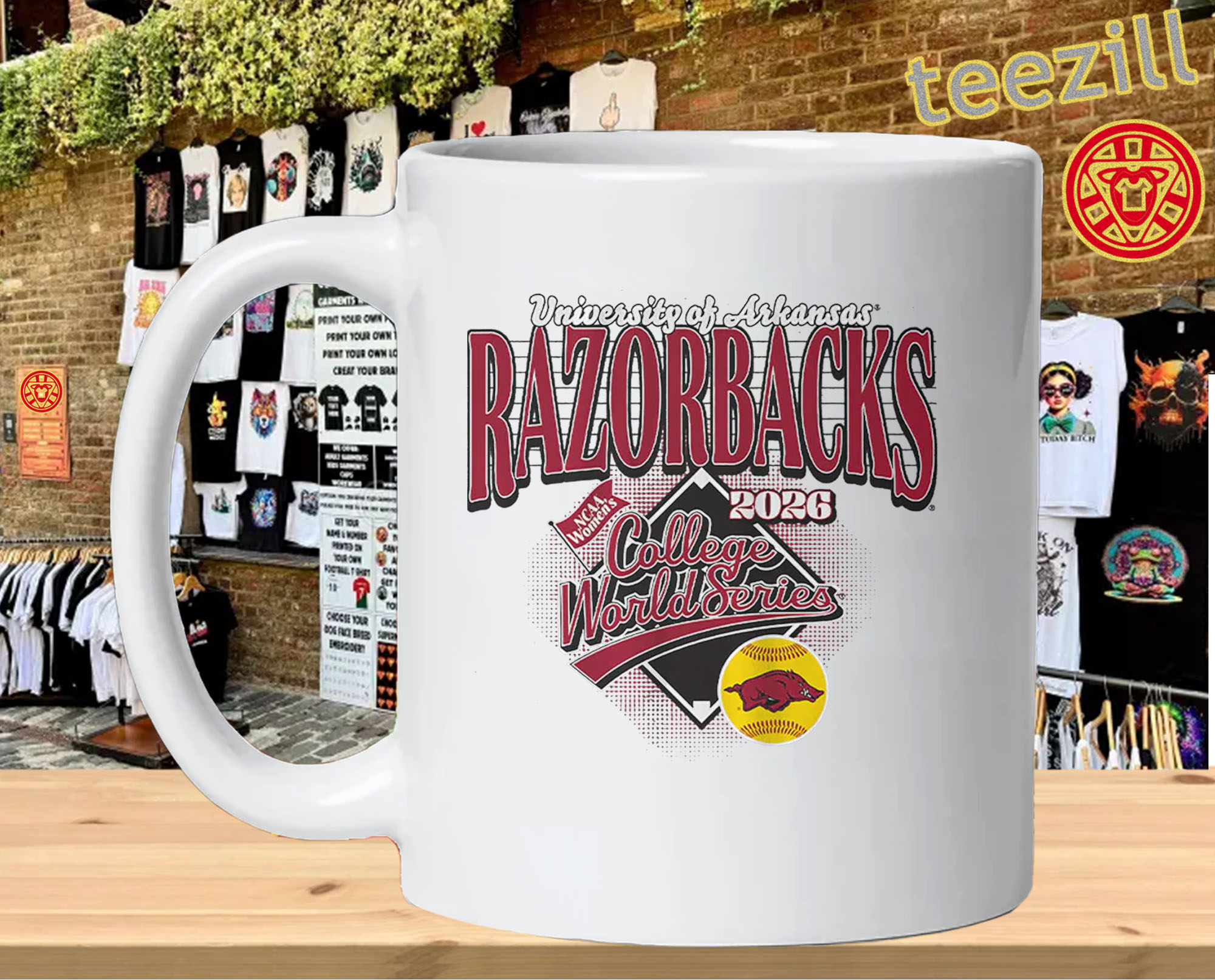 Arkansas Razorbacks WCWS 2026 Shirt – College World Series-mug
