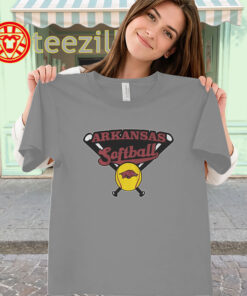Arkansas Softball Crossed Bats Shirt