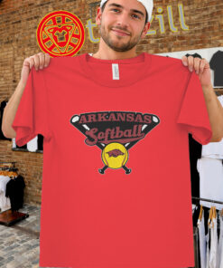 Arkansas Softball Crossed Bats Shirt – Woo Pig Softball Tee