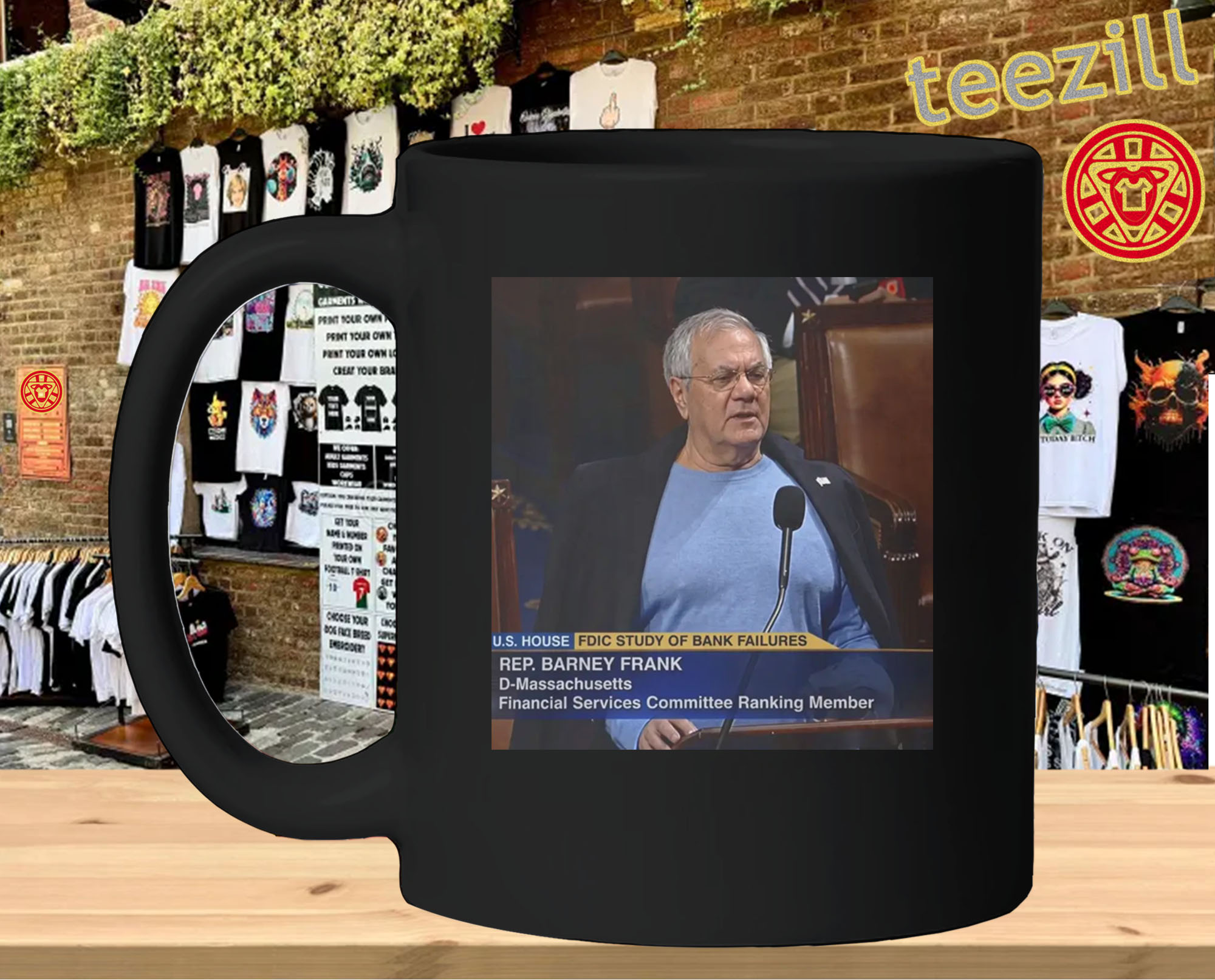 Barney Frank Blue Shirt – Viral Congress Meme Mug