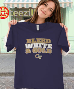 Bleed White Gold Georgia Tech Shirt – Yellow Jackets Fan women-classic