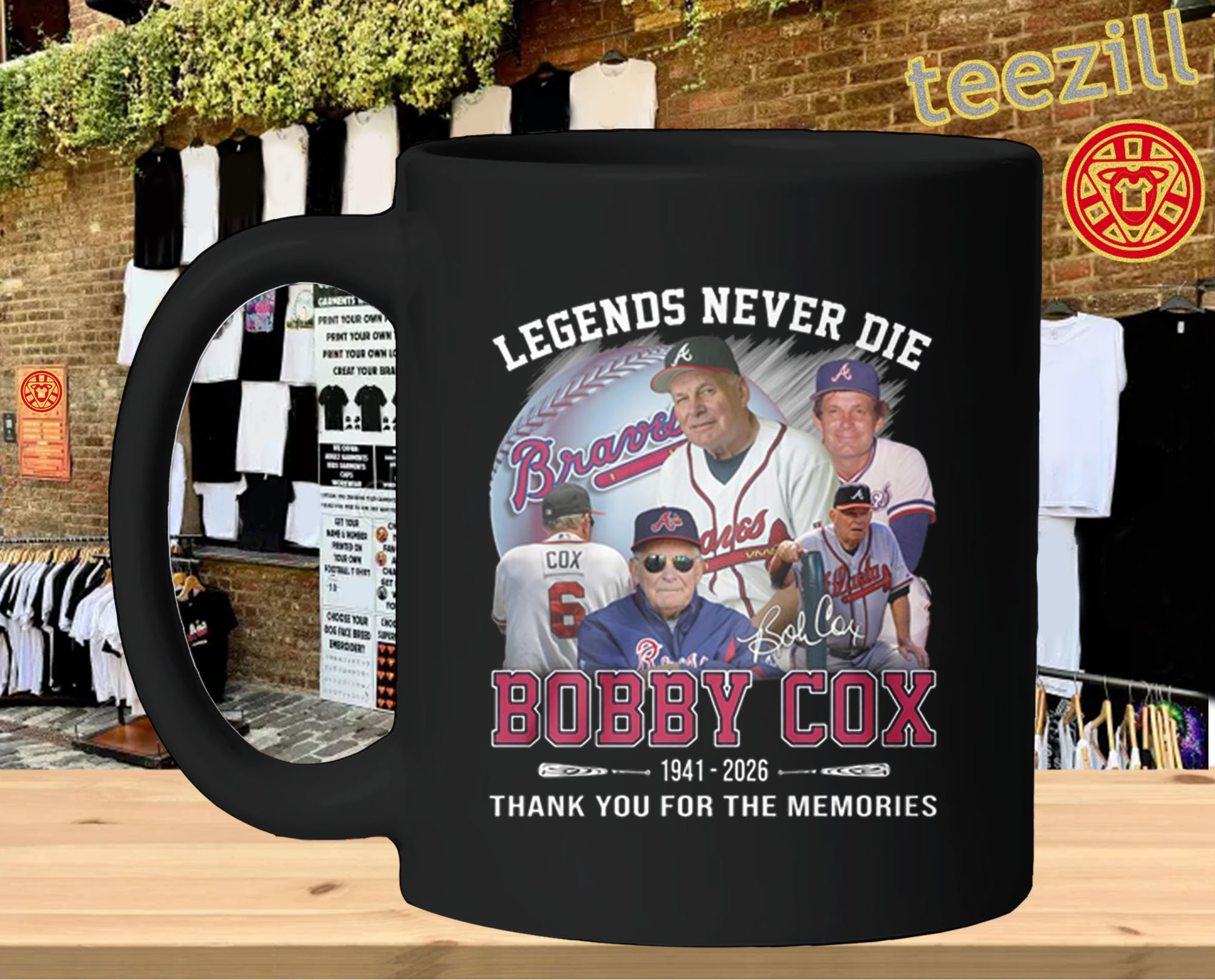 Bobby Cox Legends Never Die Shirt – 1941 2026 Memories Tee