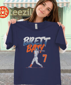 Brett Baty Slugger Swing Number Shirt – MLBPA Baseball Tee
