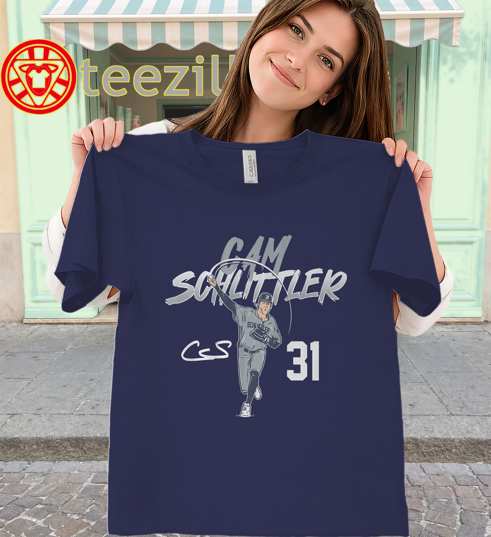 Cam Schlittler Ace Pose Number 31 Shirt - NY baseball women-classic