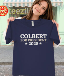 Colbert For President Tee – Political 2028-classic