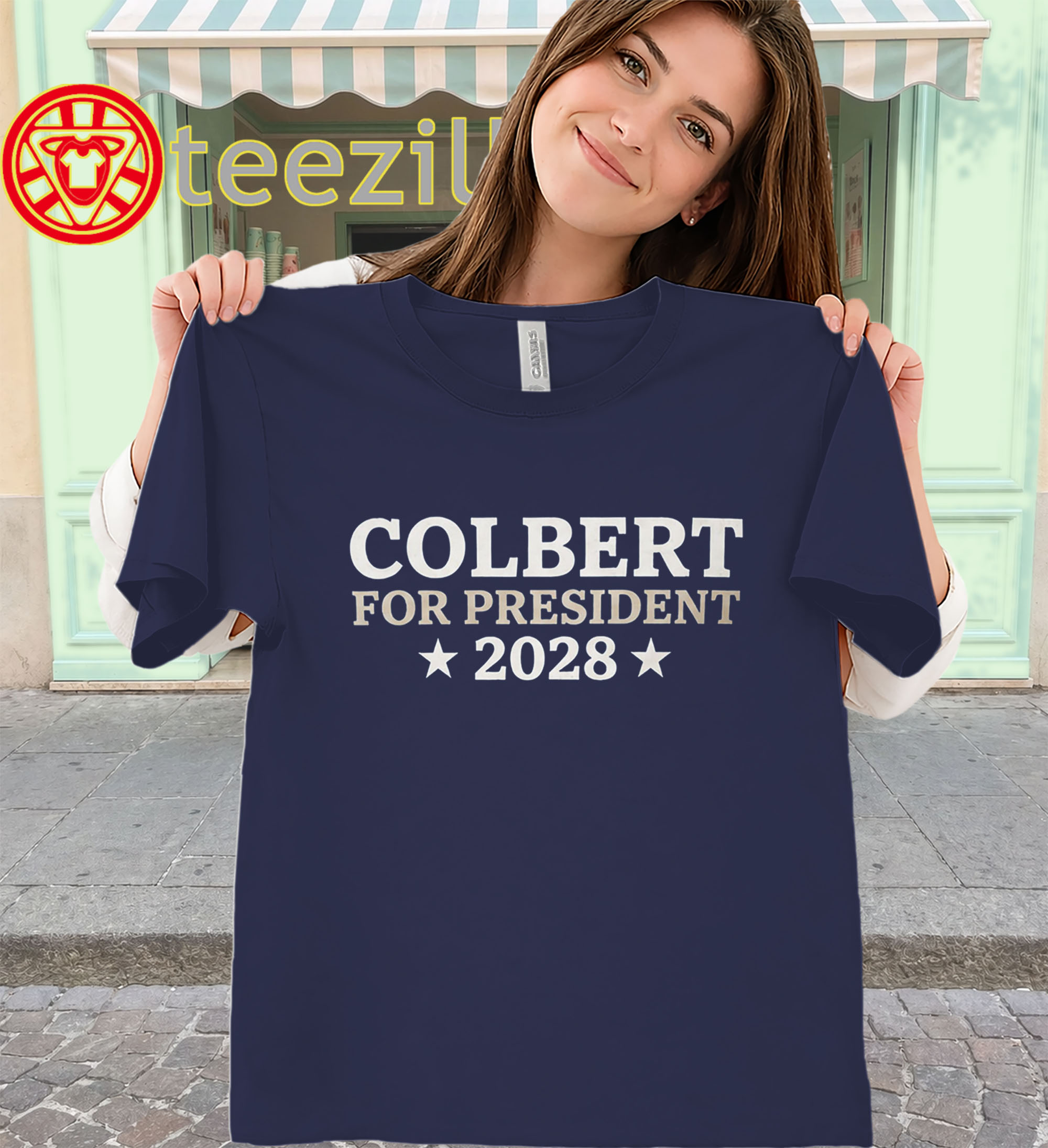 Colbert For President Tee – Political 2028-classic