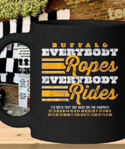 Everybody Ropes Everybody Rides - Buffalo Hockey Fan mug-design