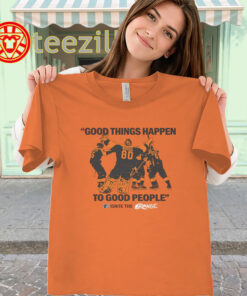Flyers Crowd Energy Tee – Good Things Happen In Orange