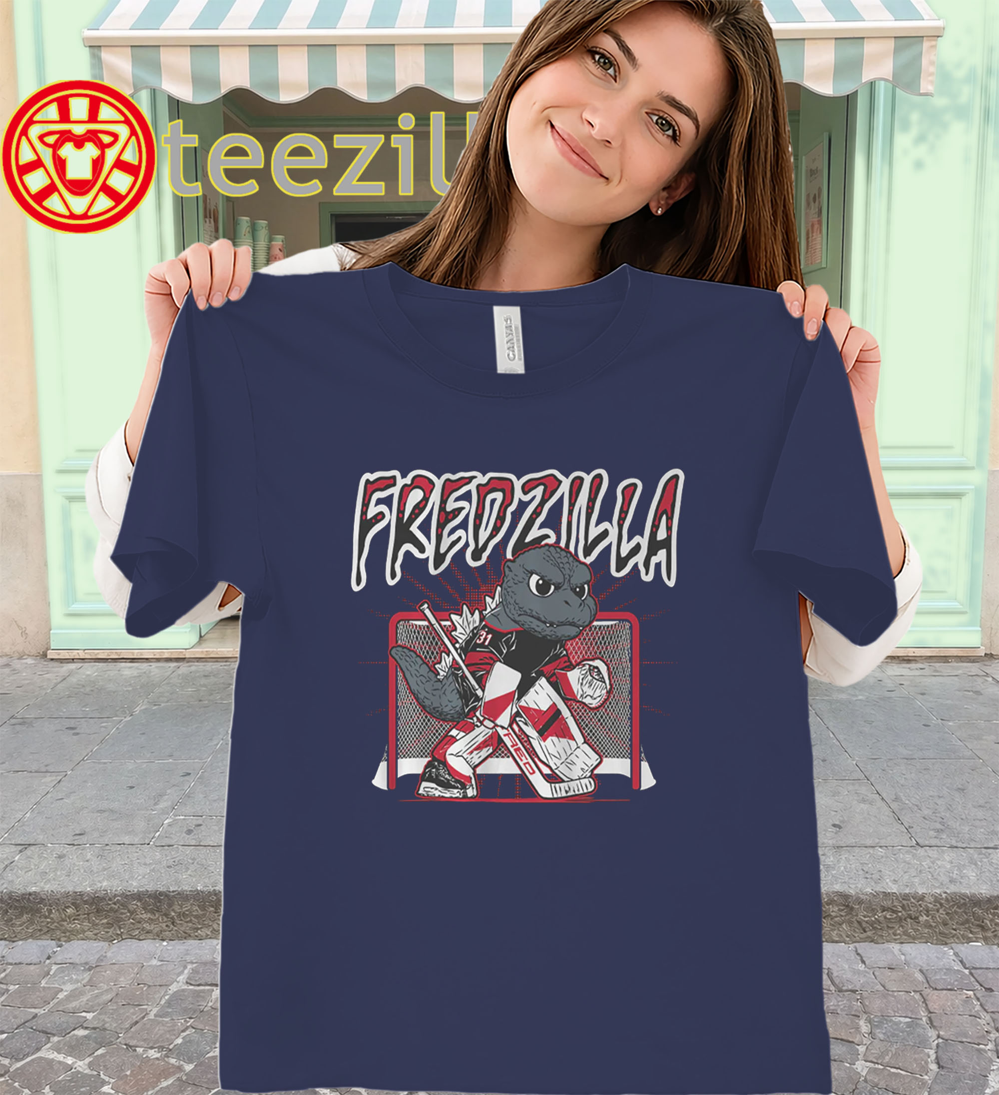 FredZilla Shirt – Freddie Andersen Carolina Hockey Goalie Tee women-classic