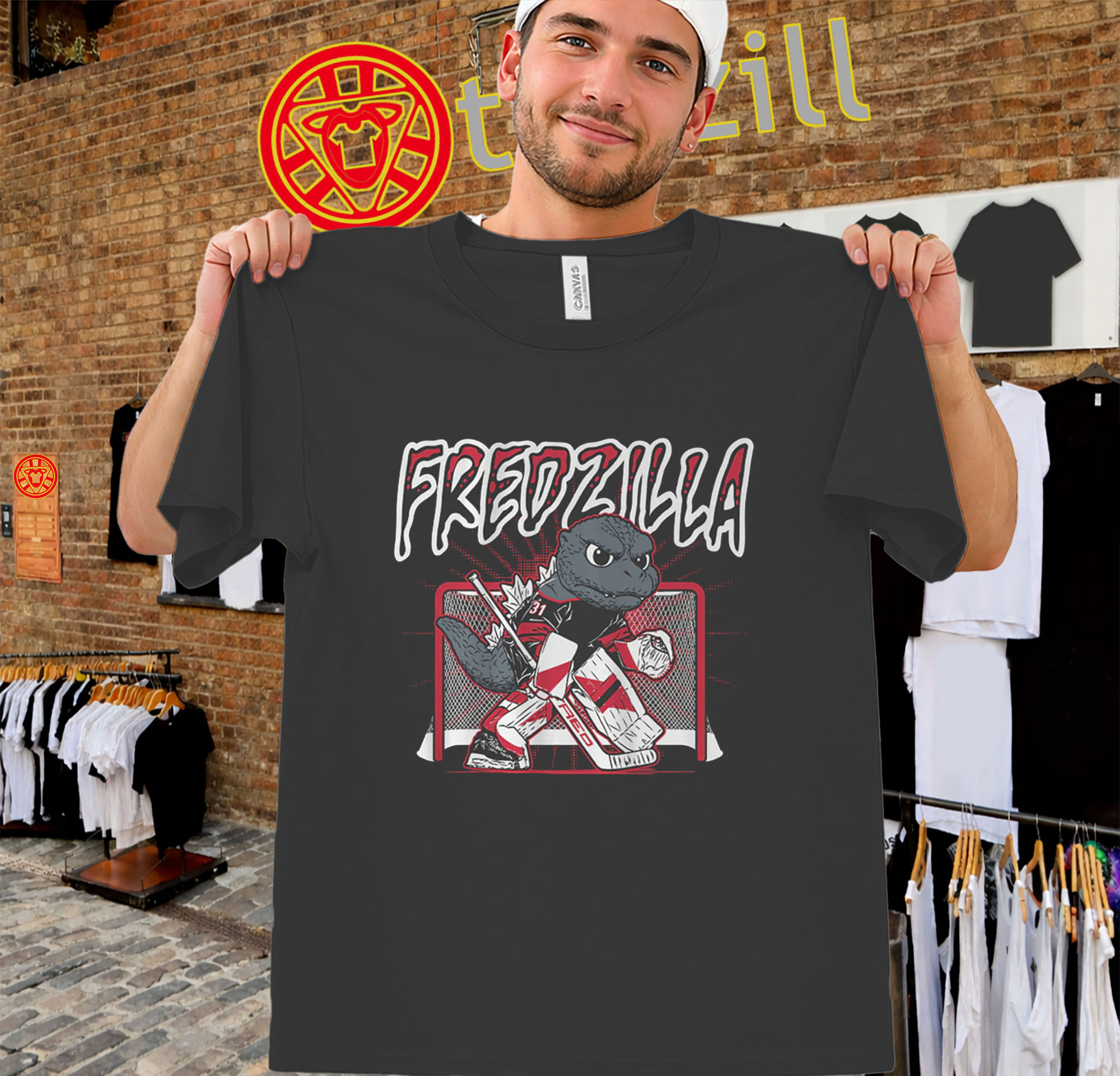 FredZilla Shirt – Freddie Andersen Carolina Hockey Goalie Tee