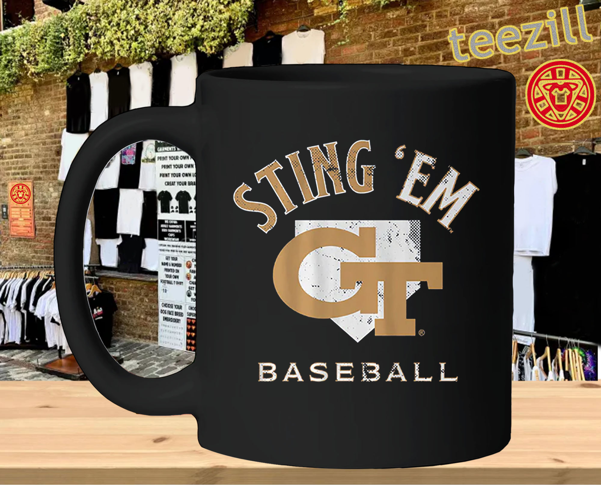 GT Baseball – Sting ’Em Georgia Tech Baseball-mug-design