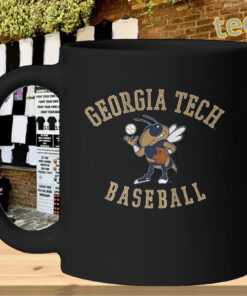 Georgia Tech Baseball Buzz Logo Yellow Jackets Tee-mug-design