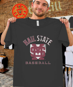 Hail State Mississippi Baseball Shirt – Home Plate Diamond Tee