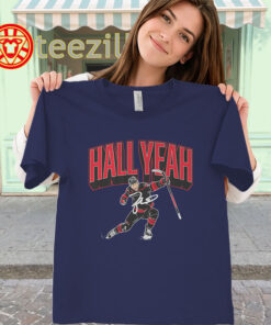 Hall Yeah Taylor Hall Carolina Hockey Tee - Hockey Fan Gear women-classic