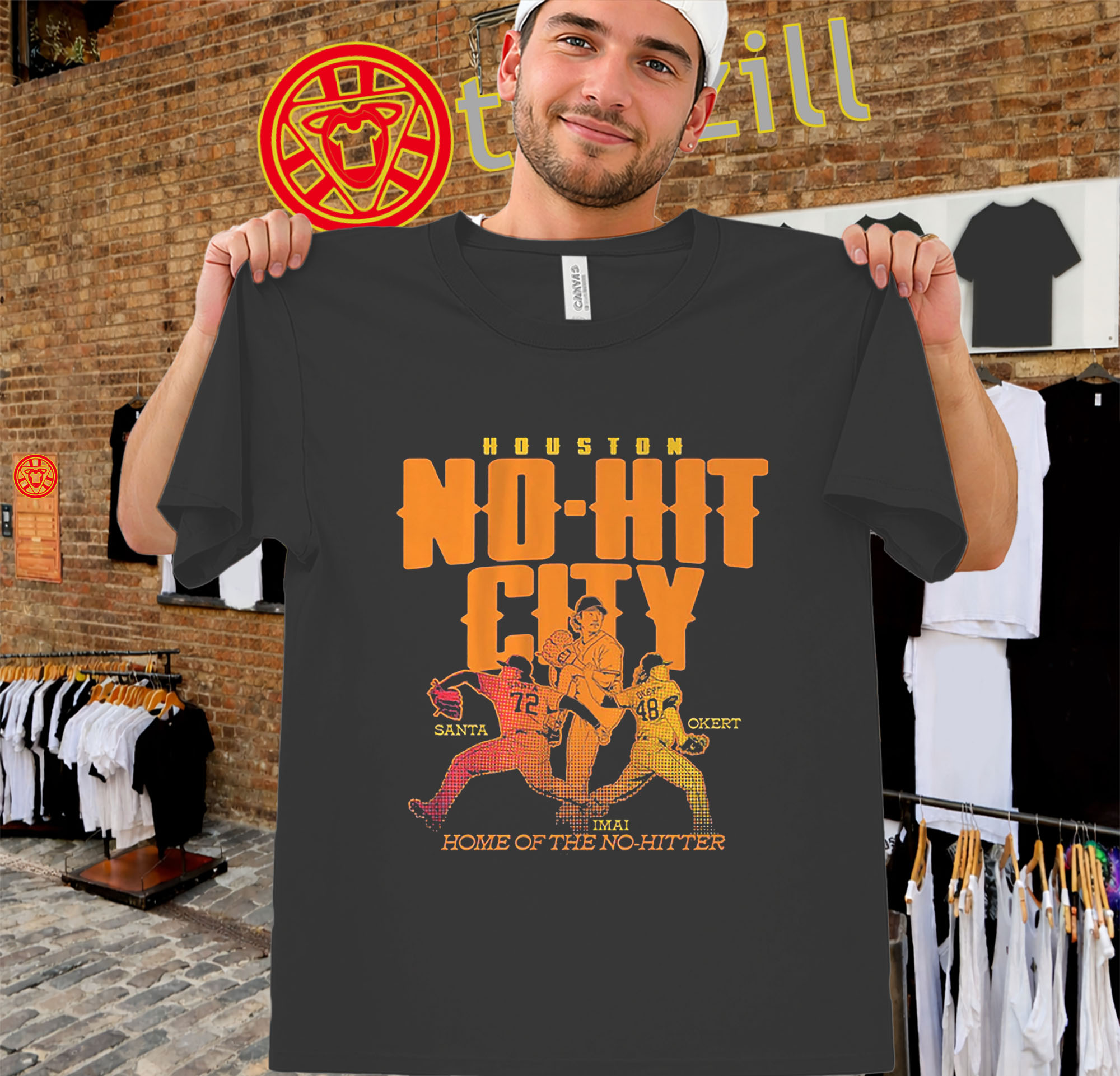 Houston No-Hitter City Shirt - Tatsuya Imai- Steven Okert & Alimber Santa unisex