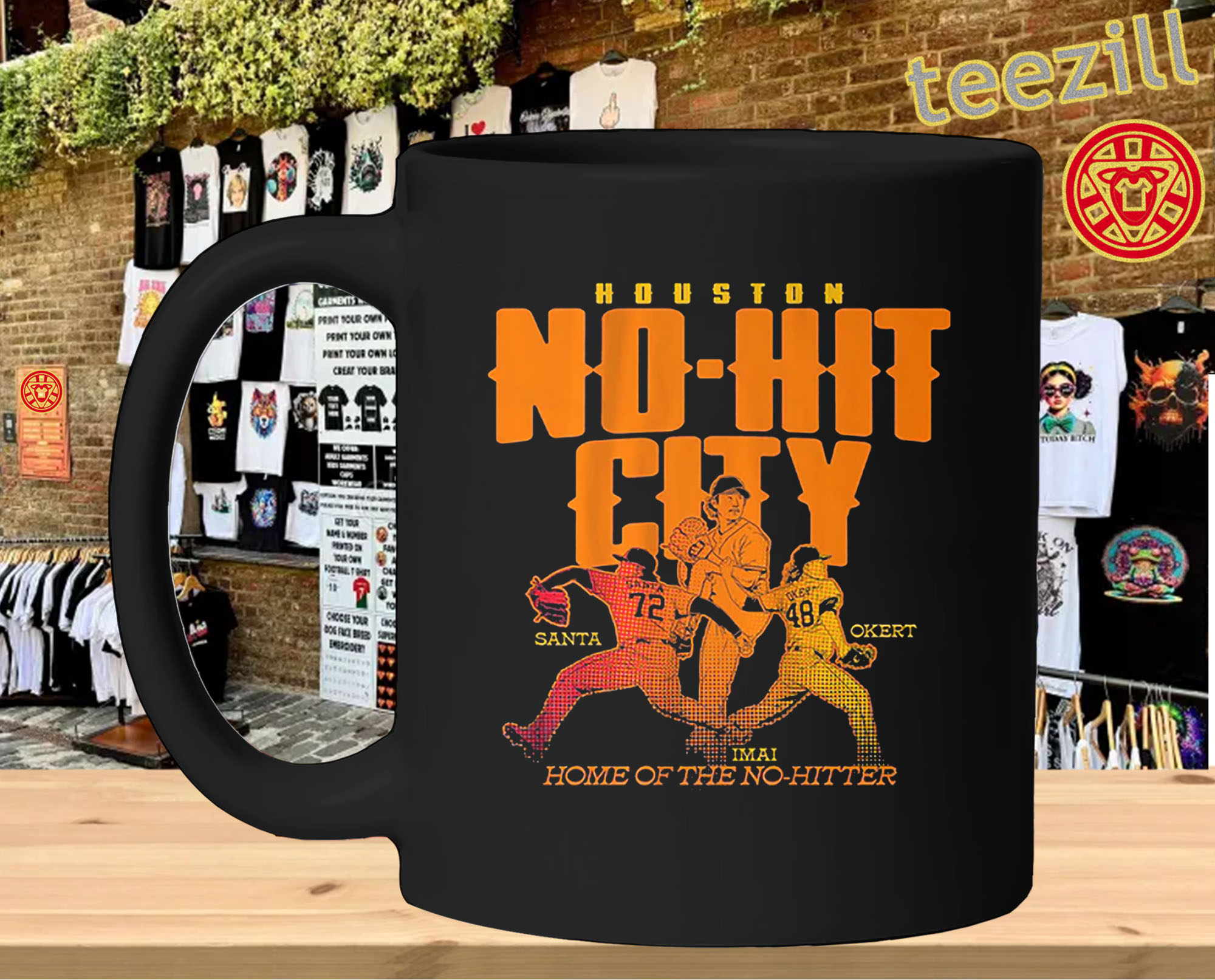 Houston No-Hitter City - Tatsuya Imai- Steven Okert & Alimber Santa mug