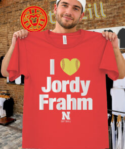 I Heart Jordy Frahm Shirt – Nebraska Softball Fan Tee