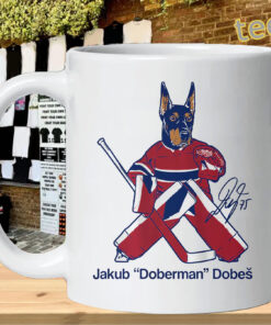 Jakub Dobes Doberman Montreal Hockey Fan Gear mug-design