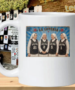 La Loteria Las Monjas Spurs Basketball Meme mug