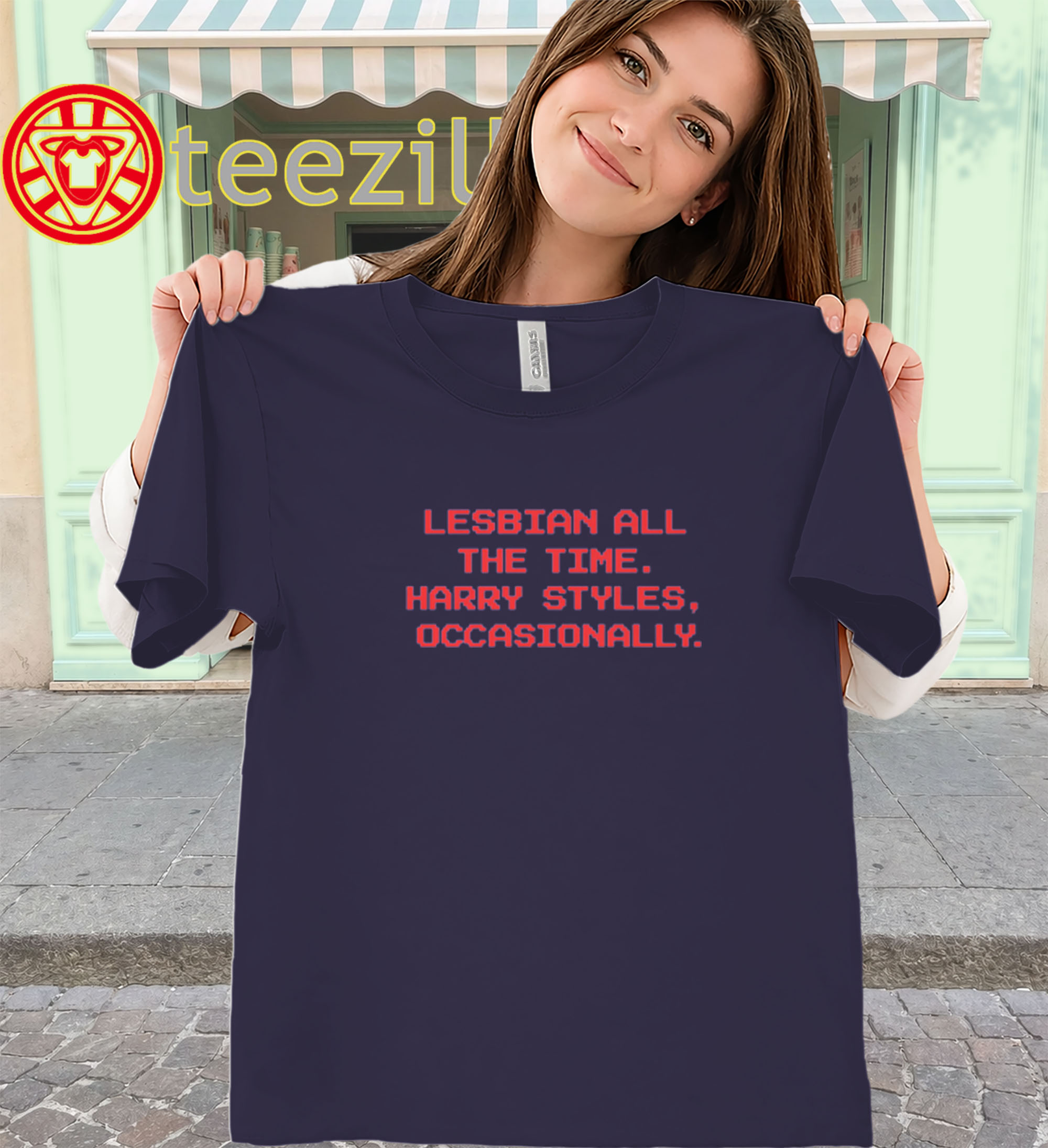Lesbian All The Time Shirt Meme women-classic