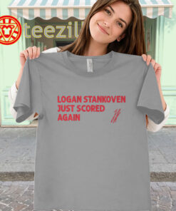 Logan Stankoven Just Scored Again Shirt – Carolina Hockey women-classic