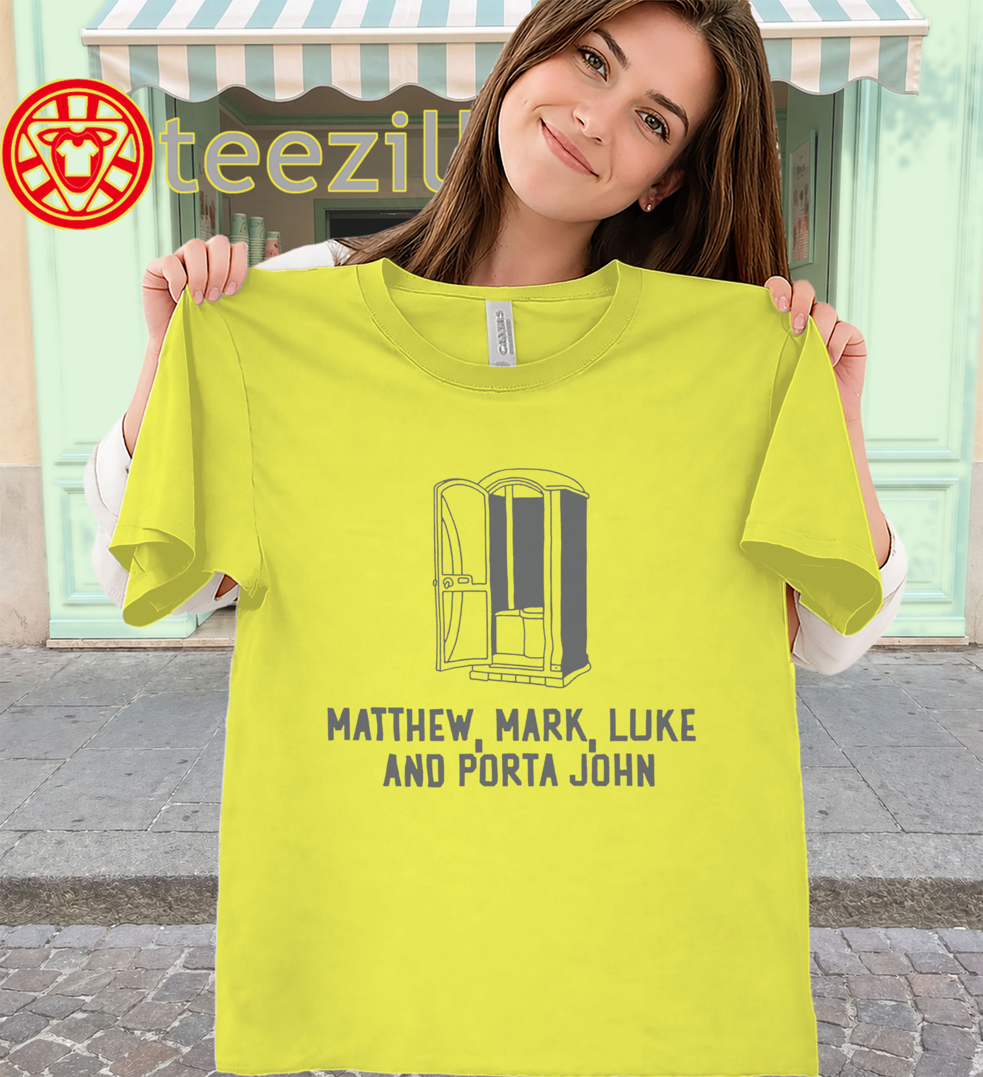 Matthew Mark Luke and Porta John Shirt - Funny Christian classic