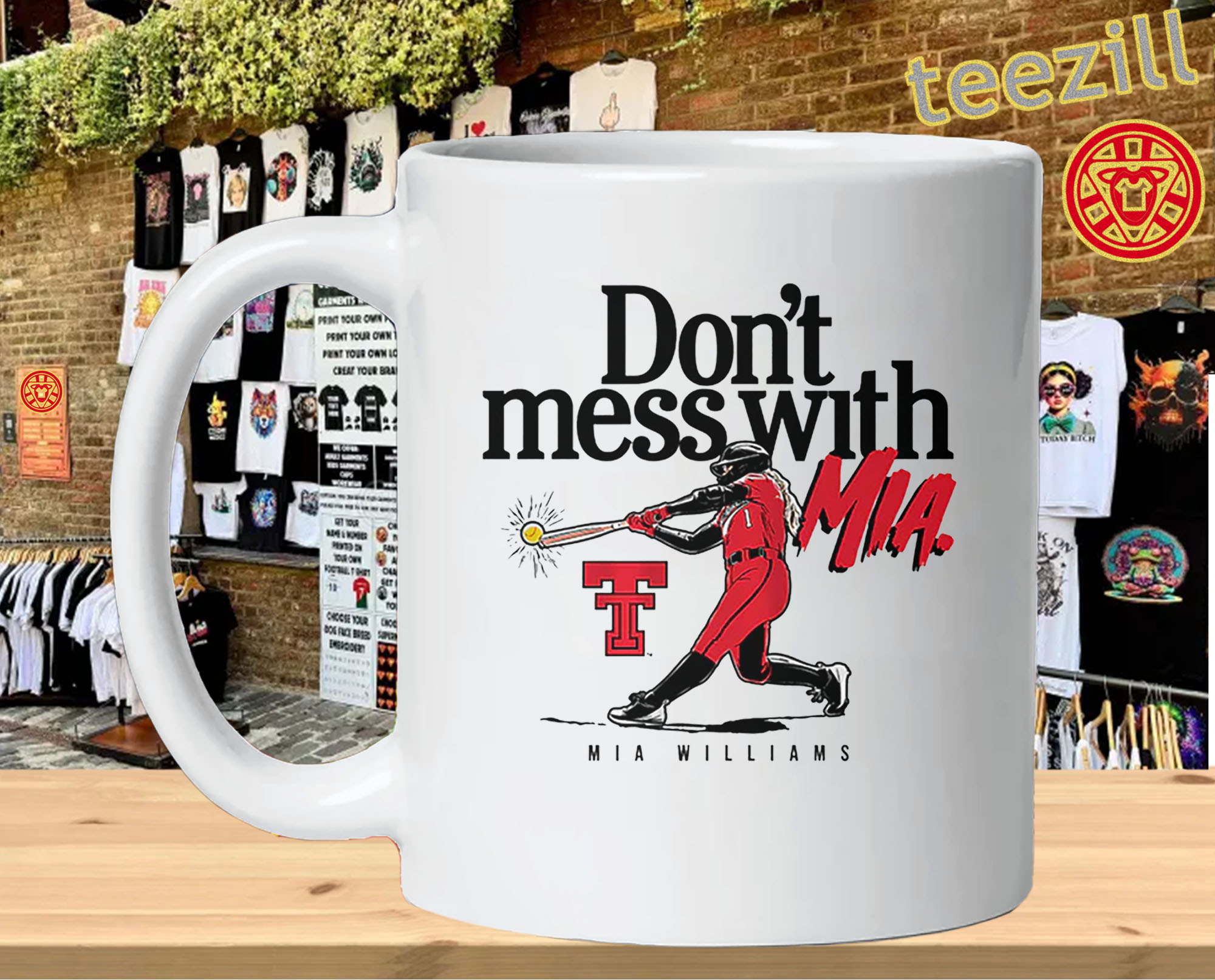 Mia Williams Texas Tech Softball Don't Mess With-mug
