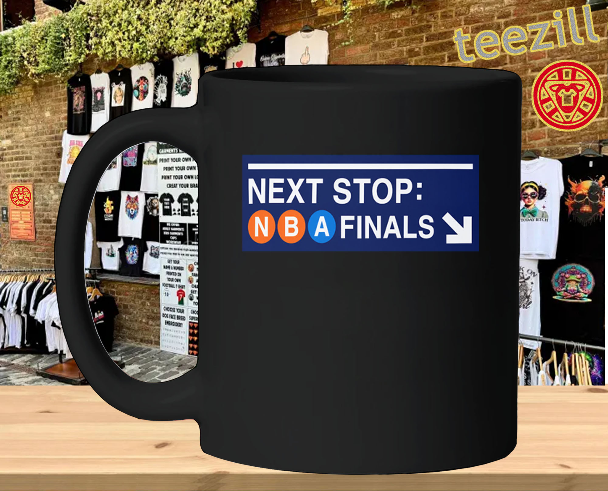 Next Stop NBA Finals - NY Knicks Subway Sign Fan mug