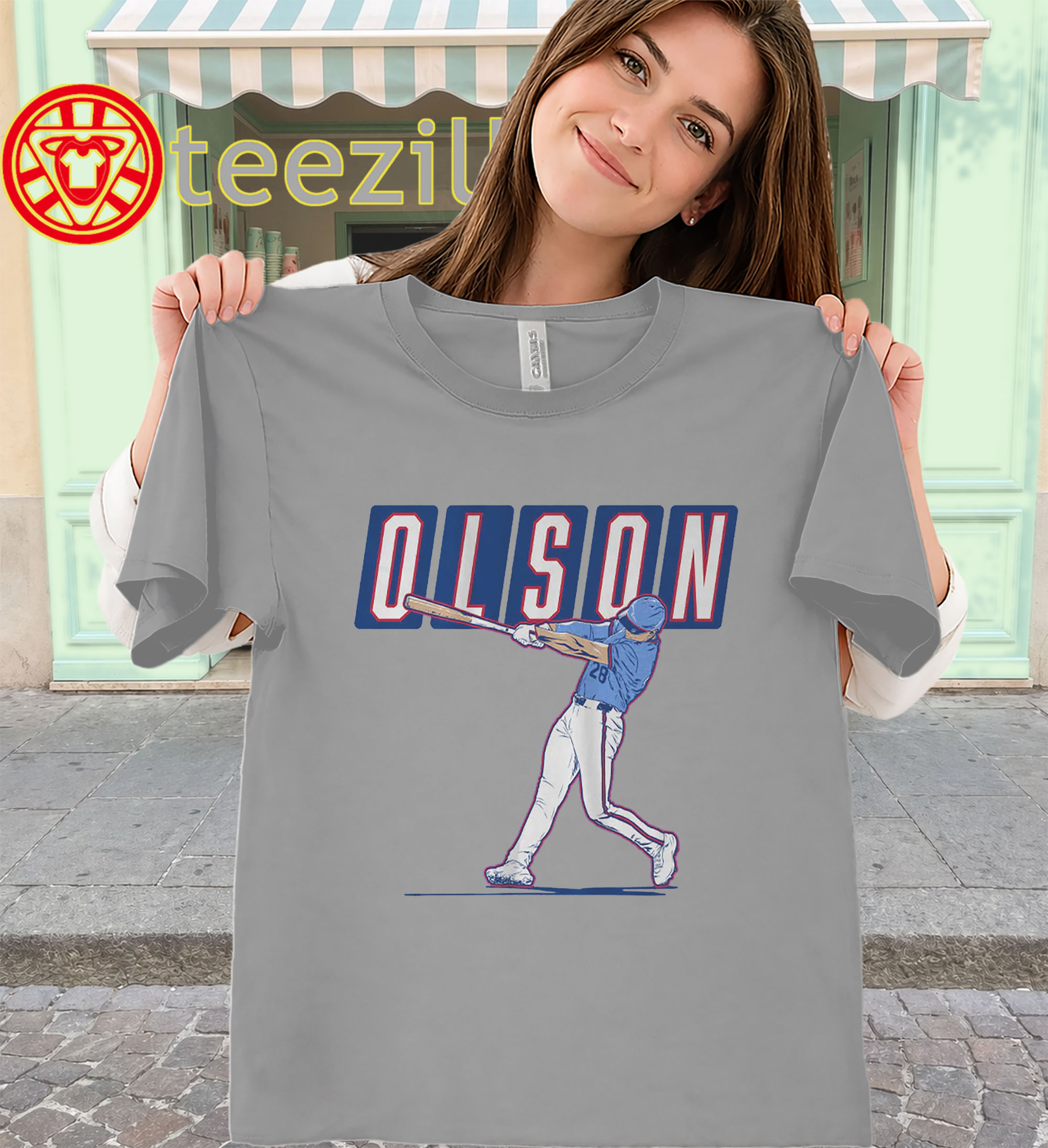 Olson ATL Slugger Swing Design Tshirt - Matt Olson ATL Braves Fan women-classic