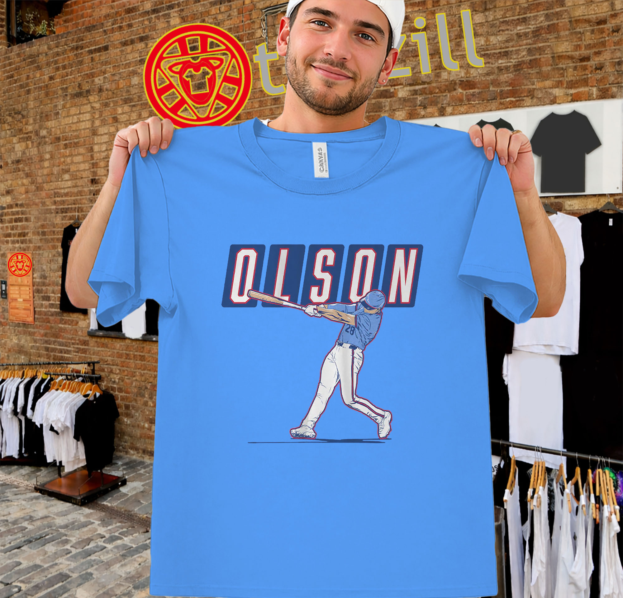 Olson ATL Slugger Swing Design Tshirt - Matt Olson ATL Braves Fan