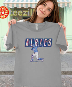 Ozzie Albies Baseball Shirt – ATL Slugger Swing