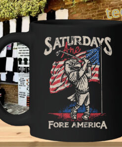 Patriotic Golf Saturdays Are Fore America mug-design