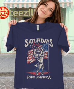 Patriotic Golf Tee – Saturdays Are Fore America
