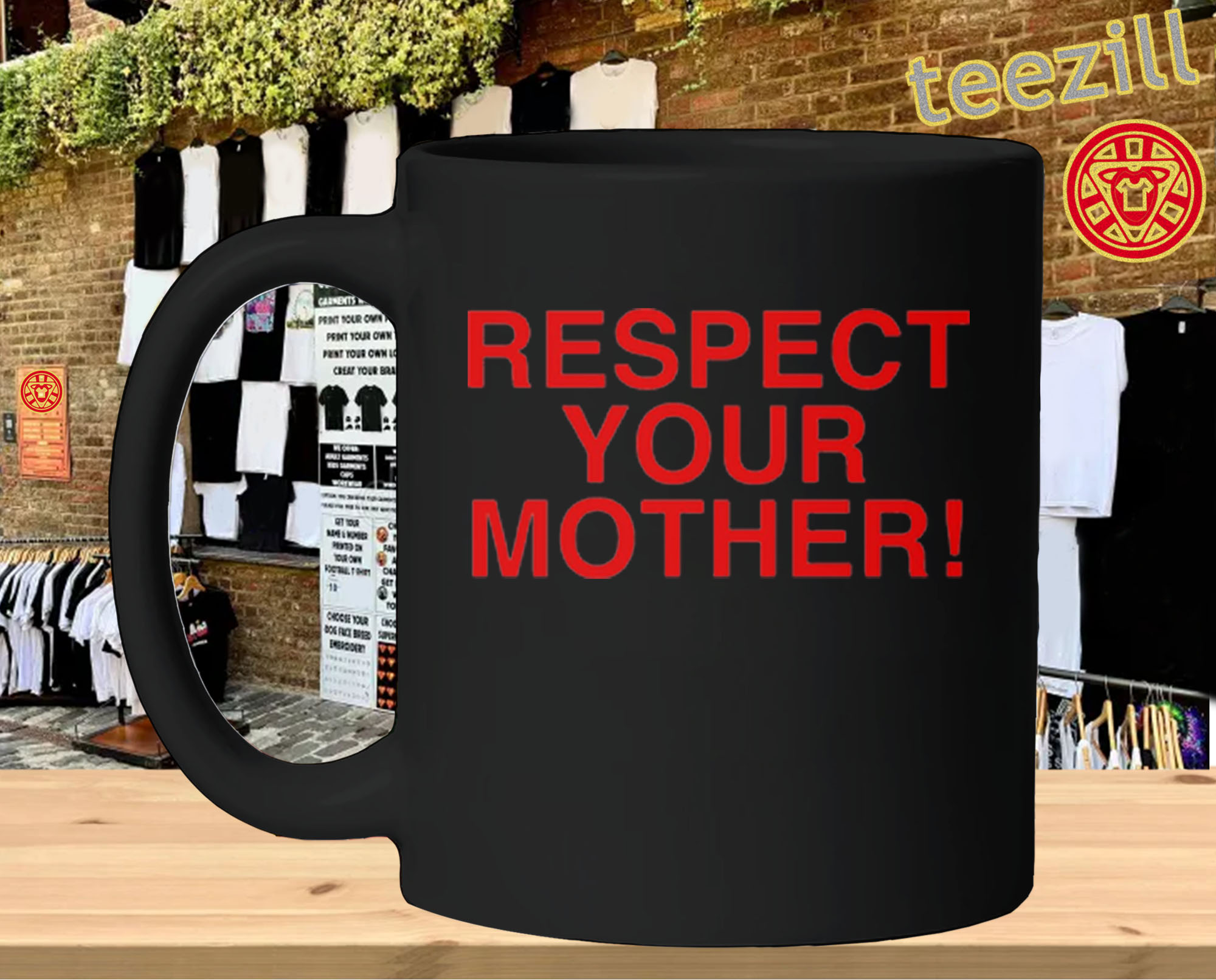 Respect Your Mother mug-design