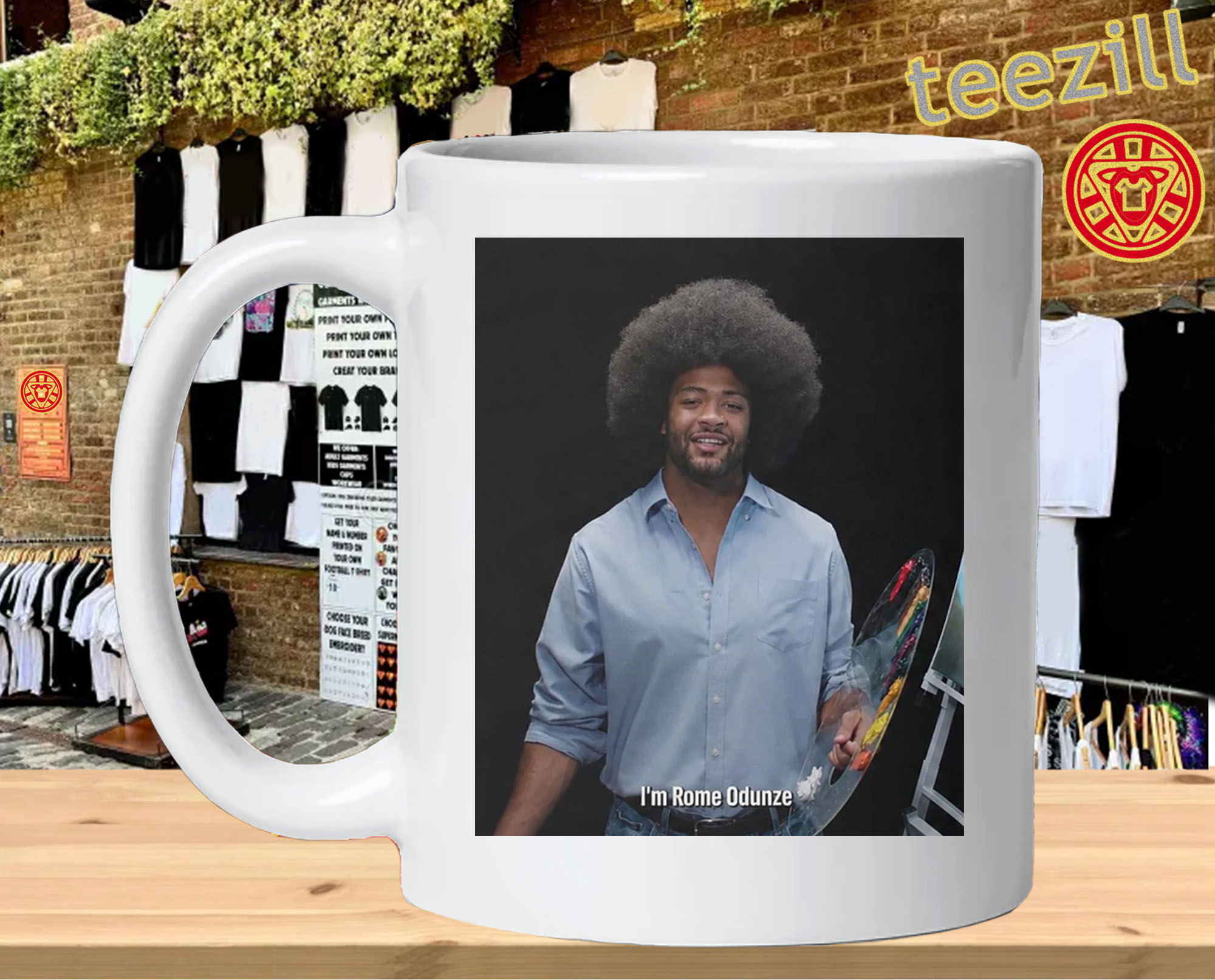 Rome Odunze – Happy Little Touchdowns-mug-design