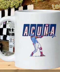 Ronald Acuña Jr. Slugger Swing Design - ATL Baseball Fan-mug-design