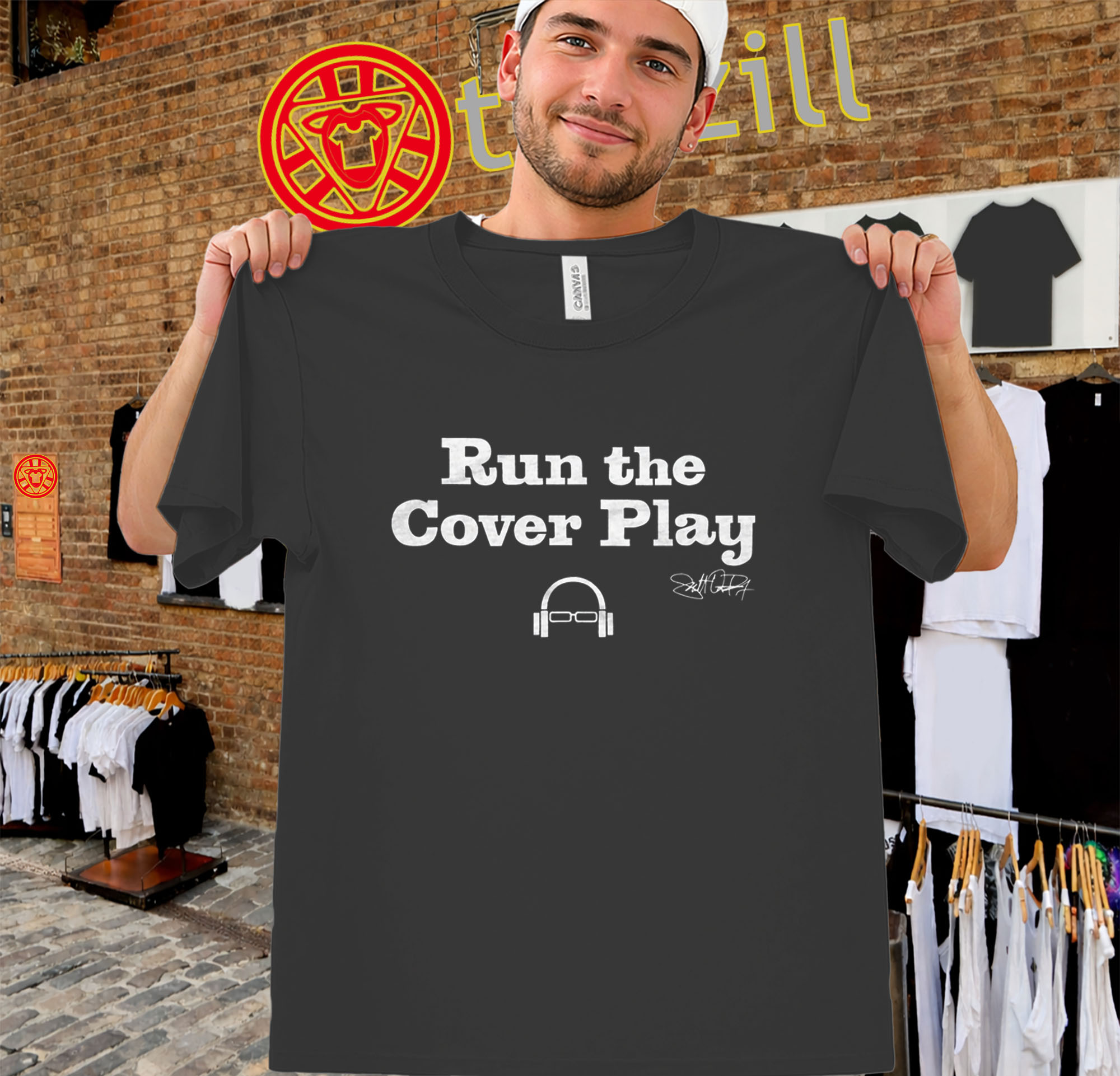 Run The Cover Play Shirt – Scott Van Pelt Sports Tee