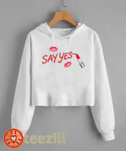 Say Yes Lipstick Shirt – Red Kiss Graphic Tee